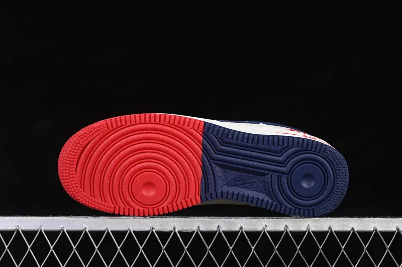 All Categories Nk Air Force 1 Air Force Series Nk Air Force 1 Low Air Force Low Nike Air Force 1'07 Low Beige Red Blue Air Force One Low Casual Shoes NH0601-544